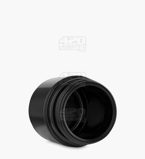 Straight Sided 3oz Glossy Black UV Resistant Glass Jars 80/Box
