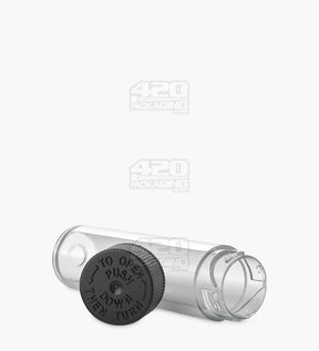Child Resistant Push & Turn Clear Vape Cartridge Tube With Black Cap B00/Box - 5