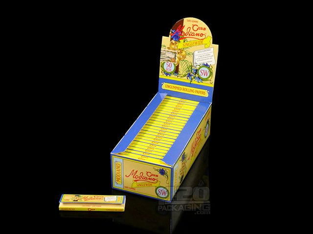 Sans Gomme Club Modiano Single Wide Size Rolling Papers 50/Box - 1