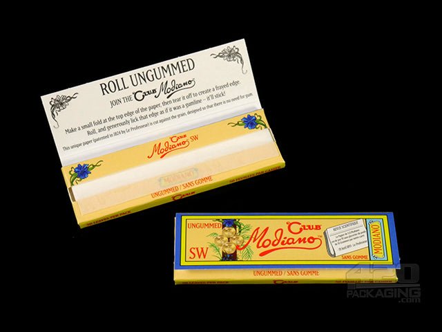 Sans Gomme Club Modiano Single Wide Size Rolling Papers 50/Box - 3