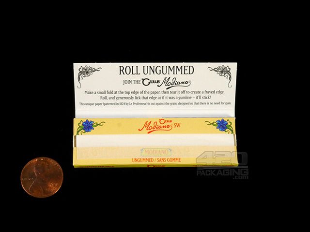 Sans Gomme Club Modiano Single Wide Size Rolling Papers 50/Box - 2