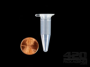 1.5ml Hinged Lid Clear Plastic Concentrate & Seed Vials 500/Box - 2
