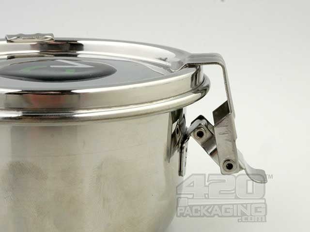 .175 Liter C-Vault Small Air Tight Metal Storage Jar With Boveda Pack - 4