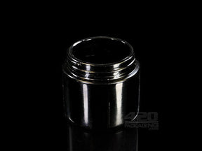 2oz Black Glass Screw Top Jars With Black Child Resistant Lid 200/Box - 3