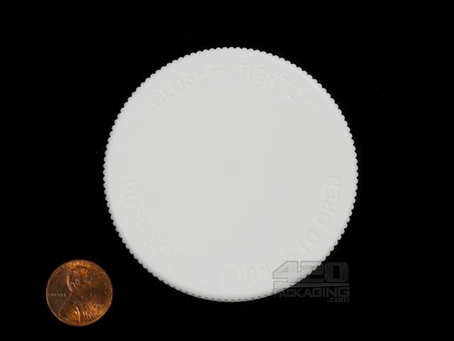 63mm Child Resistant Lid Closure For Screw Top Jars 75/Box White - 3