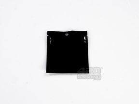 Black-Black 2" x 2" Mylar Flat Seal Zip Bags (0.5 grams) 1000/Box - 1