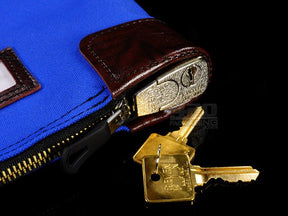 Navy Blue Locking Currency Bank Bag - 3