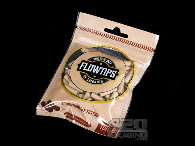 Flow Tips 6mm Shaped Biodegradable Filters 10/Box - 2