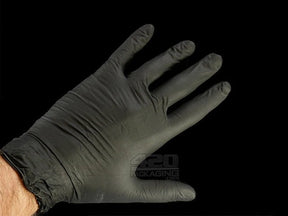 Black Powder Free Nitrile 6 MIL Disposable Gloves 100/Box Small - 1