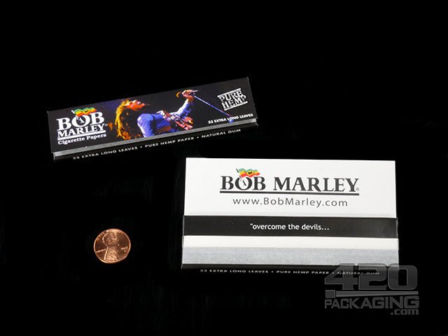Bob Marley Extra Long King Size Pure Hemp Rolling Papers 50/Box - 2