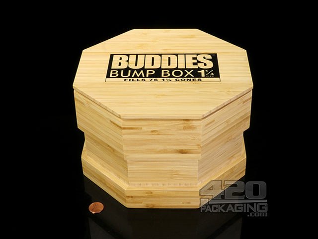 Buddies Wood Bump Box 1 1-4 Size Pre Roll Filling Device - 2