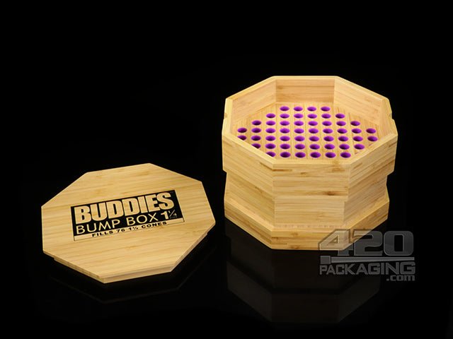 Buddies Wood Bump Box 1 1-4 Size Pre Roll Filling Device - 1
