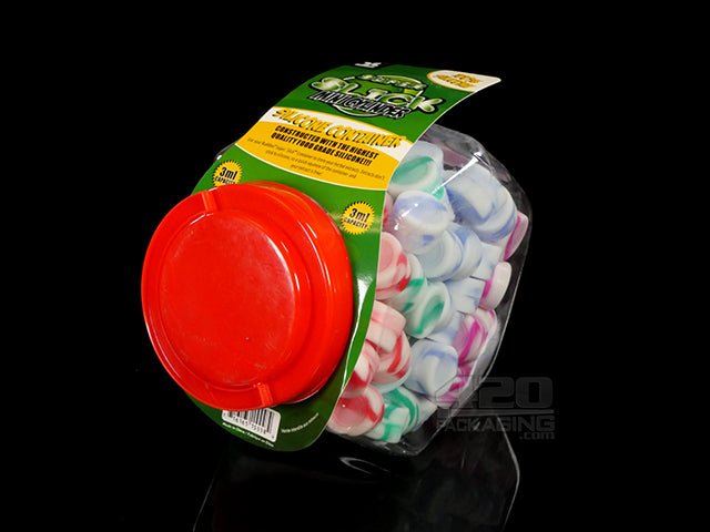 Buddies Super Slick 3ml Round Silicone Containers 120/Box - 2
