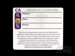 California Medical Rx Labels 1000/Roll - 1