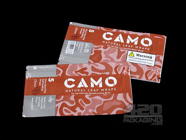Camo Natural Leaf Choco Flavored Wraps 25/Box - 3