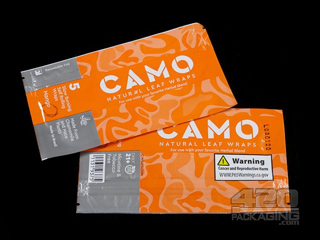 Camo Natural Leaf Mango Flavored Wraps 25/Box - 3