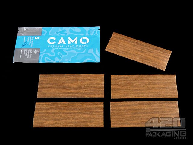 Camo Natural Leaf Vanilla Flavored Wraps 25/Box - 4