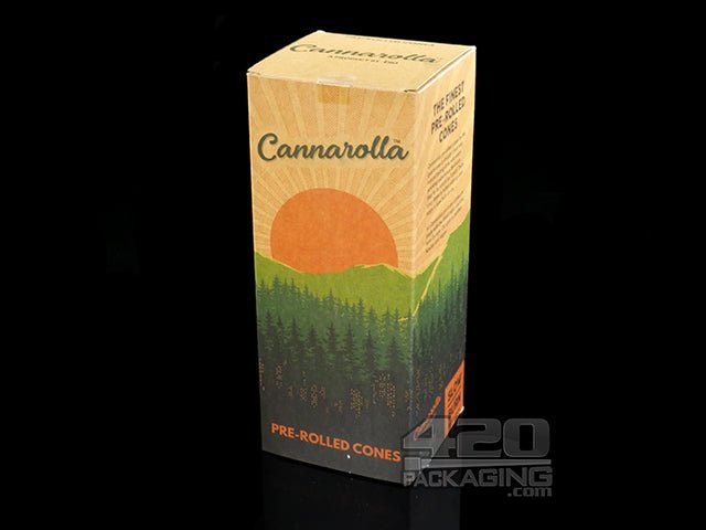 Cannarolla 109mm x 26mm Pre Rolled Natural Paper Cones 800/Box - 1
