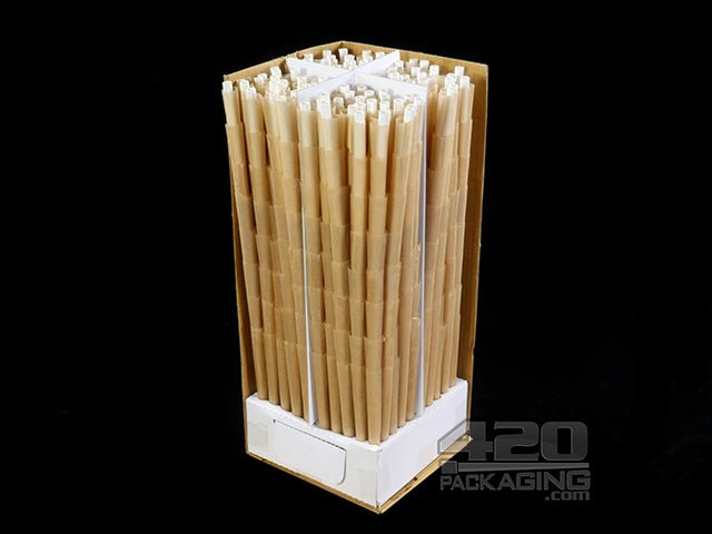 Cannarolla 98mm x 26mm Pre Rolled Natural Paper Cones 800/Box - 2