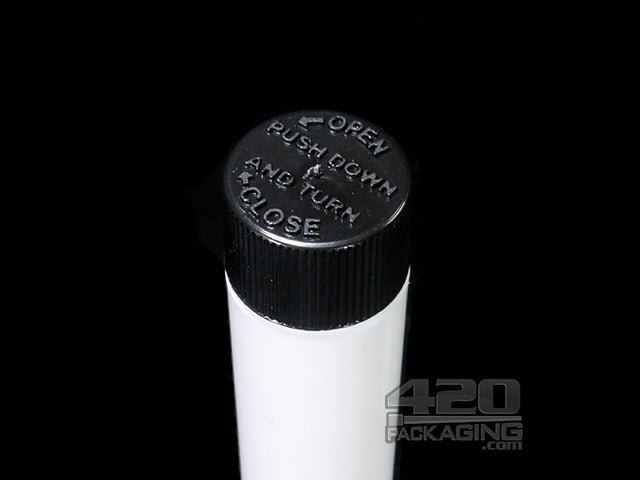 16mm Child Resistant Plastic Vials For V Cartridge 990/Box BLK CAP(Opaque Black) Opaque Black - 4