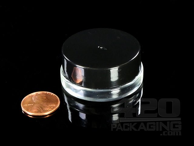 7ml Glass Clear Jars With Screw Top Lid 384/Box - 2