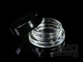 7ml Glass Clear Jars With Screw Top Lid 384/Box - 1