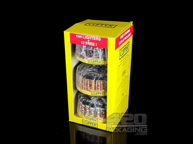 Clipper Lighter Multi Design Tower 156/Box - 2