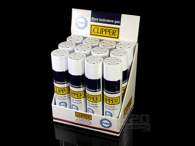 Clipper 300ml Pure Isobutane Gas Canisters 12/Box - 1