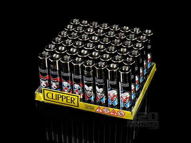 Clipper Lighter Horror Clowns Design 48/Box - 2