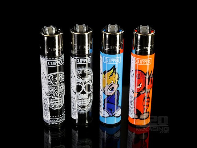 Clipper Lighter Skulls-Death Design 48/Box - 1