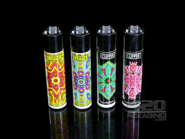 Clipper Lighter Mandala Design 48/Box - 1