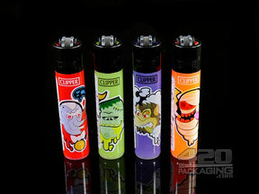 Clipper Lighter Smoking Monsters Design 48/Box - 1