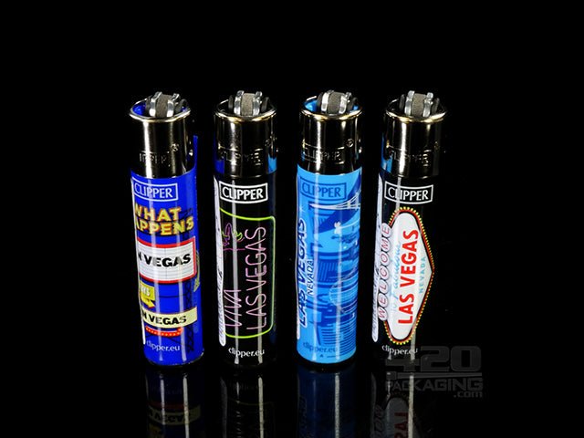 Clipper Lighter Las Vegas Designs 48/Box - 1