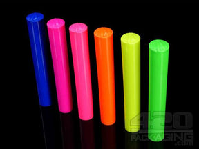 Squeezetops® 109mm Fluorescent Mix Child Resistant J-Tubes (074300-CR) 1000/Box - 1