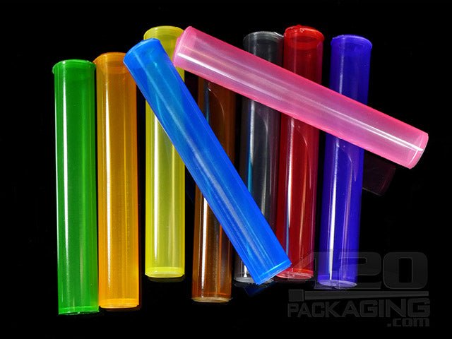 109mm Transparent Mix Plastic J-Tubes (074300) 1000/Box I Confirm I Want Non-Child Resistant J-Tubes - 1