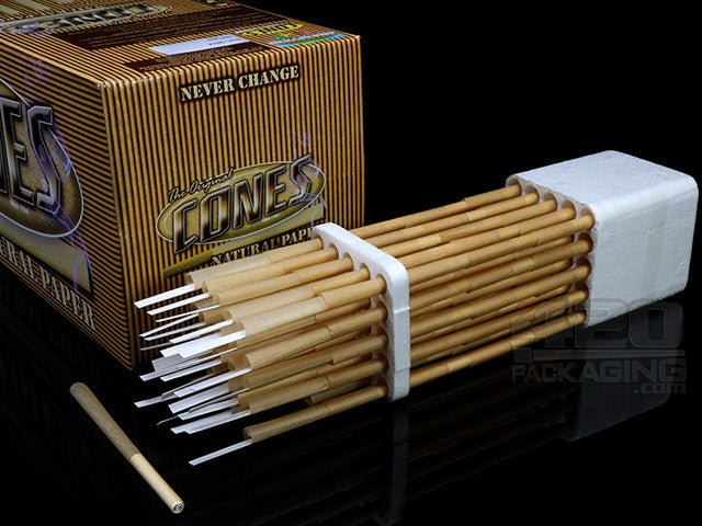 109mm Slim Natural Cones - 40mm Filter (0.5 Grams) 500/Box - 2