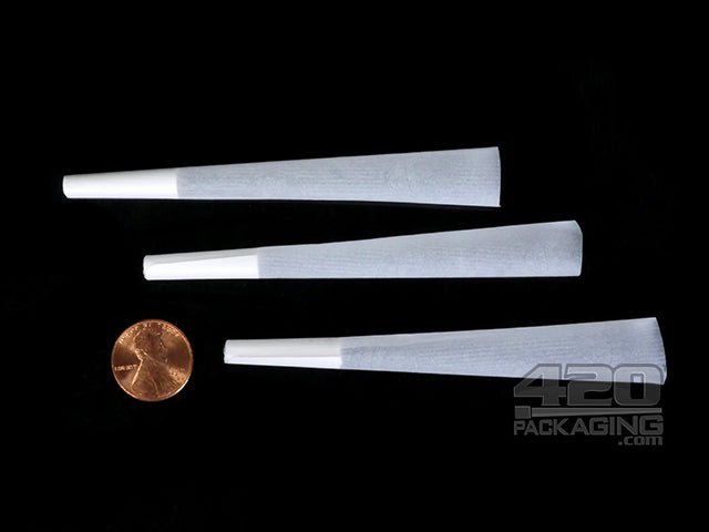 Cones + Supply 98mm Luxe Sized Pre Rolled Classic Paper Cones 800/Box - 3
