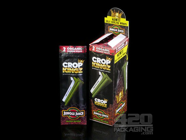 Crop Kingz Jungle Juice Flavored Self Sealing Hemp Wraps 15/Box - 1