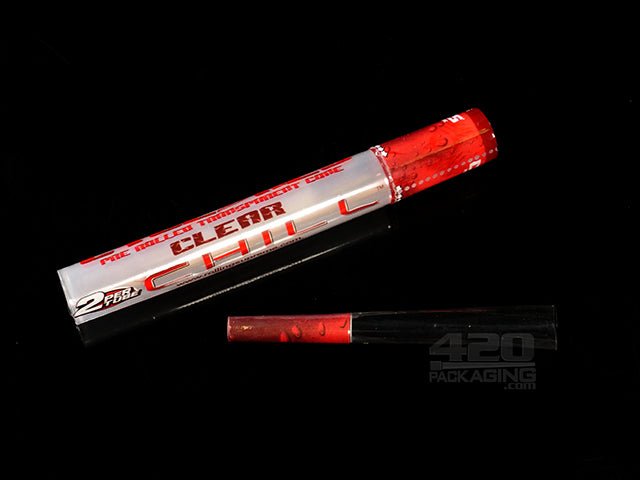 Cyclones Clear Red Chill Flavored Cones 24/Box - 3