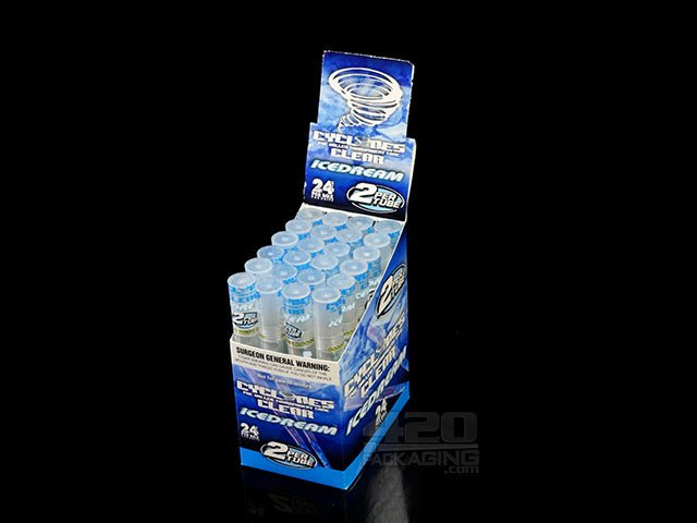 Cyclones Clear Ice Dream Flavored Pre Rolled Cones 24/Box - 1