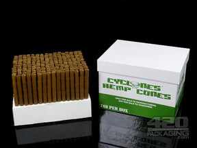 Cyclones 80mm Hemp Paper Cones 768/Box - 1