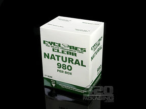 Cyclones 1 1-4 Size Natural Clear Cones 980/Box - 2