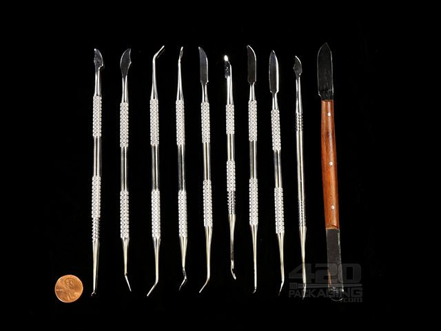 10 Piece Stainless Steel Dab Tools Set With Case - 2