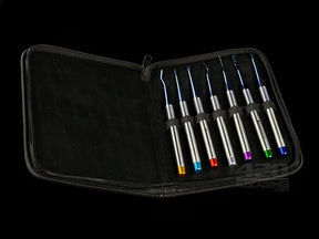 7 Piece Medical Grade Stainless Steel Dab Tool Set With Case - 1