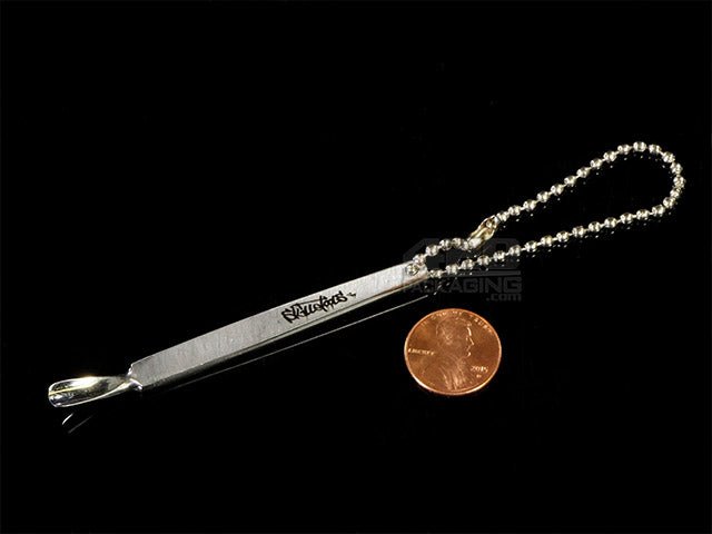 Skilletools "Scoop Dogg" Mini Silver Dab Tool Keychain - 2