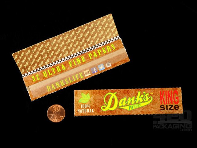 Danks King Size Natural Rolling Papers 25/Box - 3