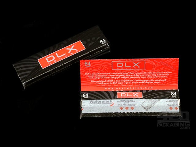 DLX Delux 84mm Size Rolling Papers 24/Box - 4