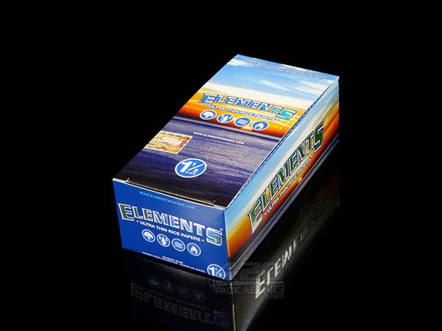 Elements 1 1-2 Size Rolling Papers 25/Box - 2