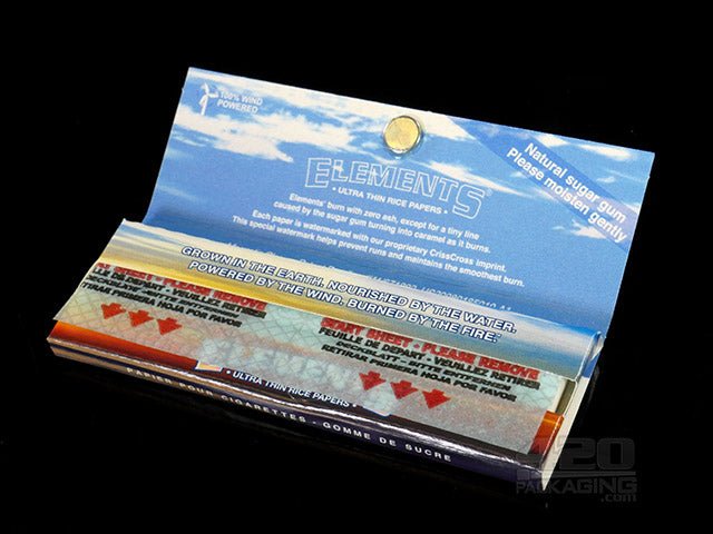 Elements 1 1-4 Size Rolling Papers 25/Box - 4