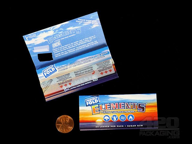 Elements 1 1/4 Rolling Papers - Perfect Fold